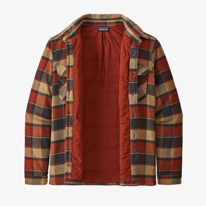 Patagonia Mens Fjord Flannel Jacket - Burnished Red-1